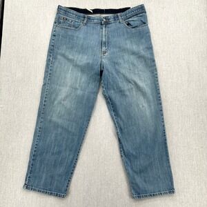 Lee Jeans Mens 44x30 Blue Relaxed Fit Straight Leg Denim Comfort Waist